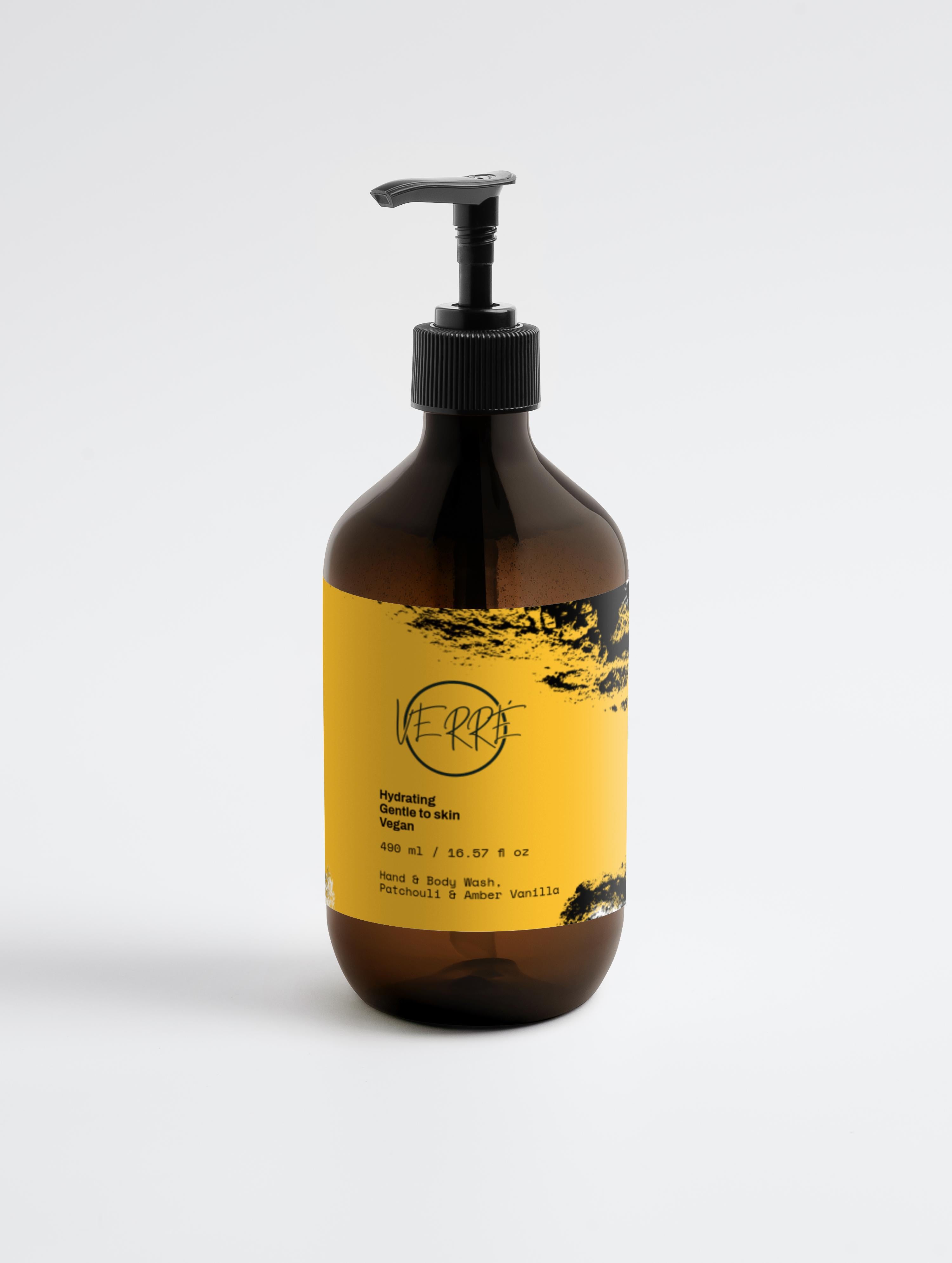 Hand & Body Wash, Patchouli & Amber Vanilla