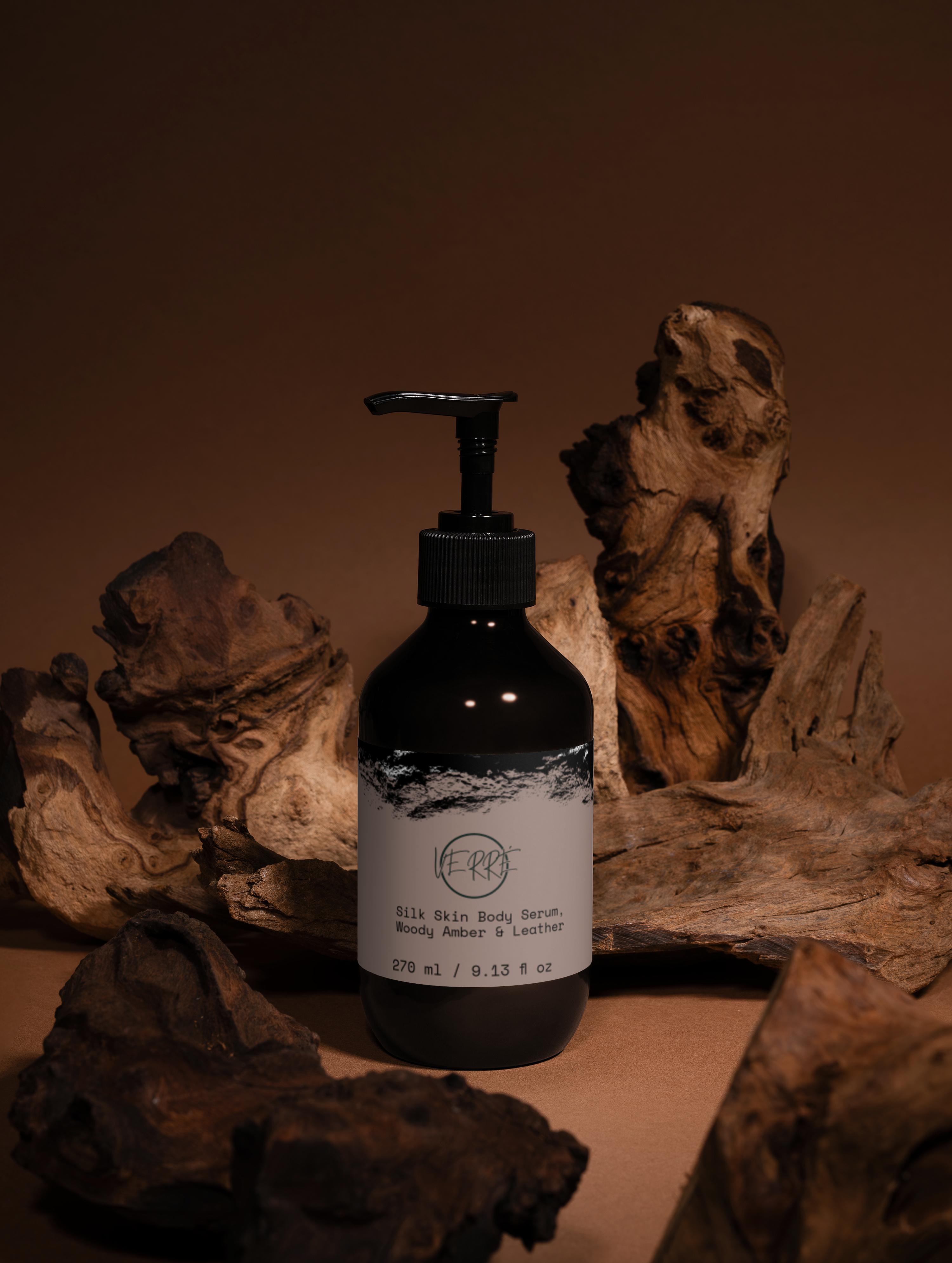 Silk Skin Body Serum, Woody Amber & Leather