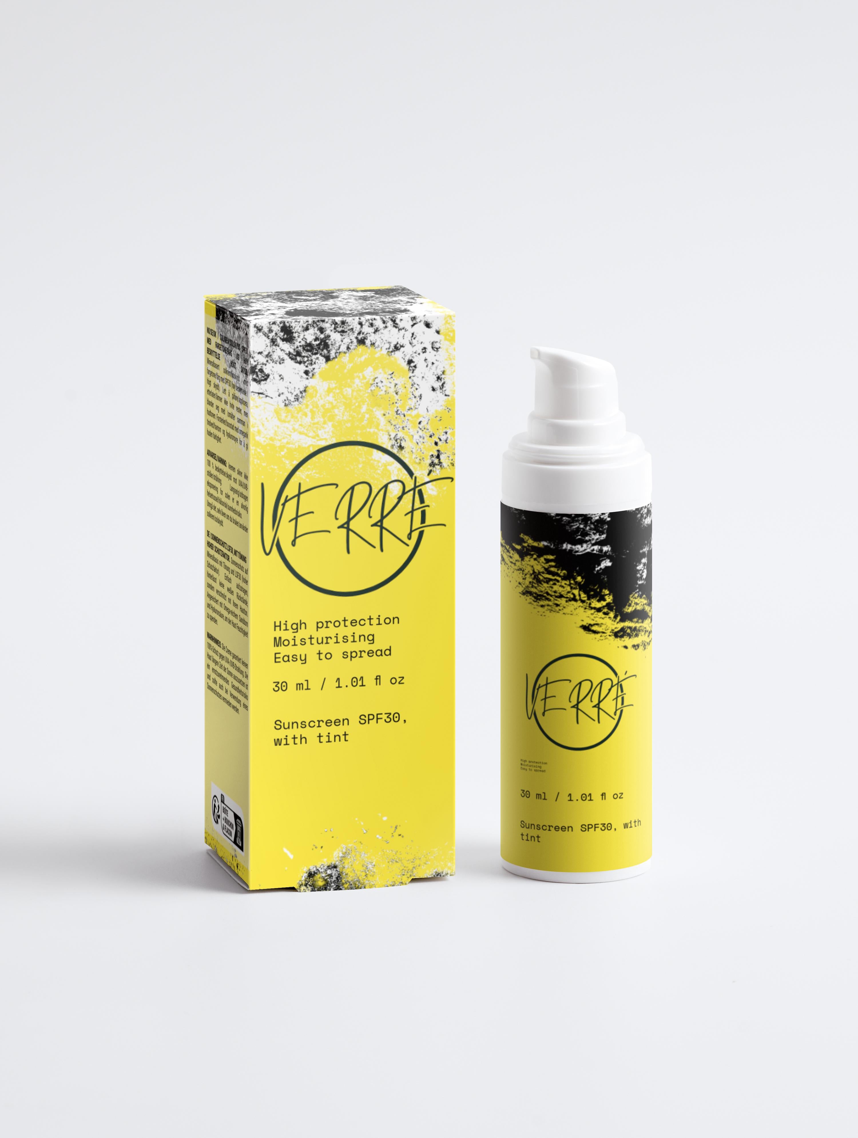 Sunscreen SPF30, with tint